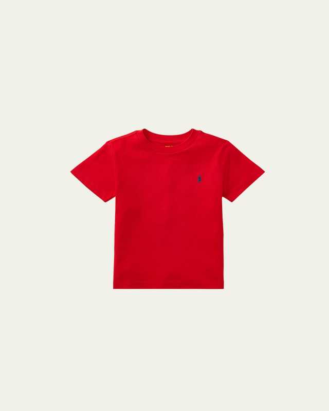 Boy's Cotton Jersey Crewneck Tee, Size 2-7